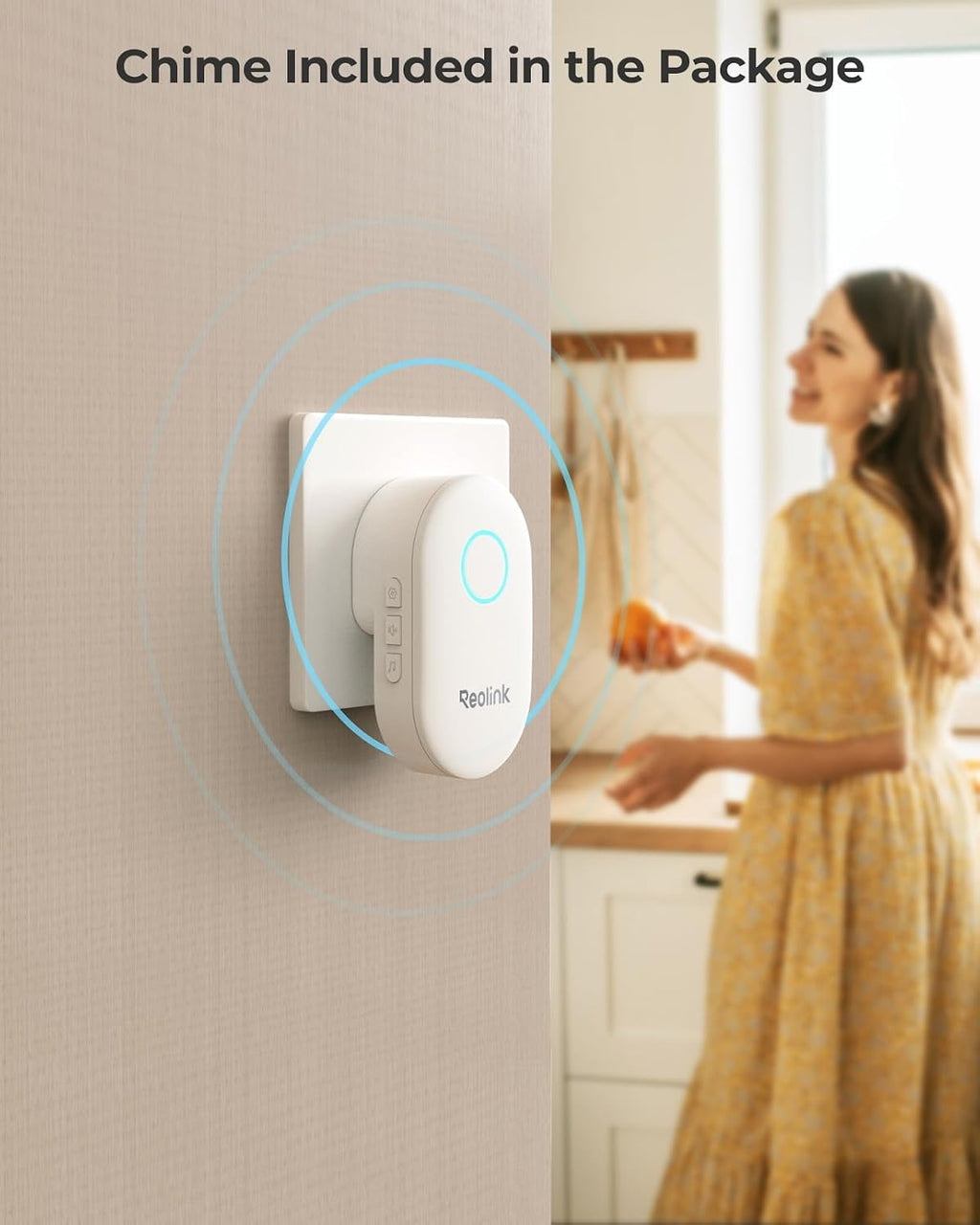 REOLINK 2K Video Doorbell PoE Camera with Chime, 3:4 Head-to-Toe View, 2-Way Talk, Person/Package Detection, Outdoor Waterproof, Smart Alerts, Supports NVR