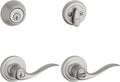 Kwikset 991 Tustin Entry Lever and Single Cylinder Deadbolt Combo Pack by Kwikset