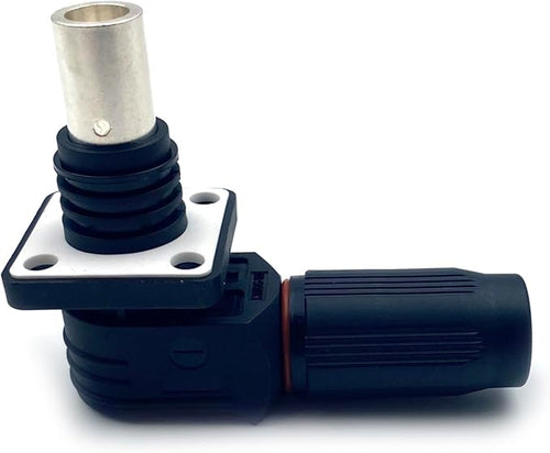 1 Set Battery Energy Storage Connector, 350A High Current Connectors Quick Plug Terminal Black Right Angle Plug and Socket IP67 Waterproof Power Adapter Crimping 120mm² Wiring (1500V)