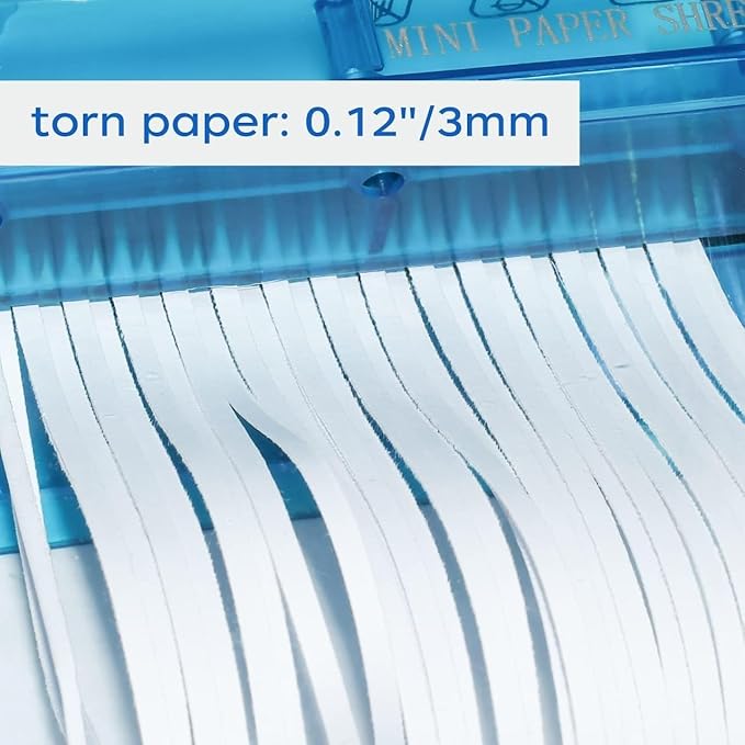 for Mini Hand Shredder - Portable Manual Paper Cutter for Home/Office Use