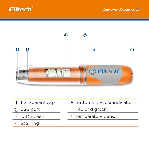 Elitech USB Temperature Data Logger Reusable Digital Recorder Medical - Image 8