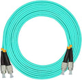 Jeirdus 3Meters 10ft Duplex 50/125 10G OM3 Multi-Mode Fiber Optic Cable Jumper Optical Patch Cord FC-FC