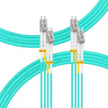 FLYPROFiber- 8M-2Pack LC to LC Fiber Patch Cable OM4 Multimode, MM Multi Mode by FLYPROFiber