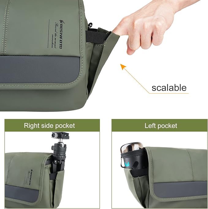 Besnfoto Camera Bag Small DSLR Camera Shoulder Bag - Image 3