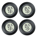 JEDEW 4 Pack Hygrometer Thermometer Digital Humidity Meter Indoor/Outdoor by JEDEW
