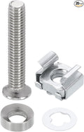 PATIKIL Rack Mount Cage Nut, Carbon Steel Rack Screws Zinc Square Snap-in Cage by PATIKIL