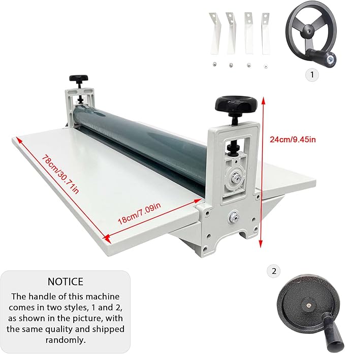 JARYANNIX Foldable Manual Cold Laminating Machine, 30Inch Commercial Cold Laminator, Adjustable Pressure, No Bubble Photo Film Laminating Machine, Maximum Thickness 0.4in