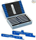 POWERTEC Router Setup Blocks Woodworking 7PC Set, Router Depth Gauge, Aluminum by POWERTEC