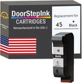 DoorStepInk 45 Black Remanufactured Ink Cartridge Replacement for HP 45 (51645A) - Compatible with HP 110/120/140/150/160/170 - High Yield 1-Pack