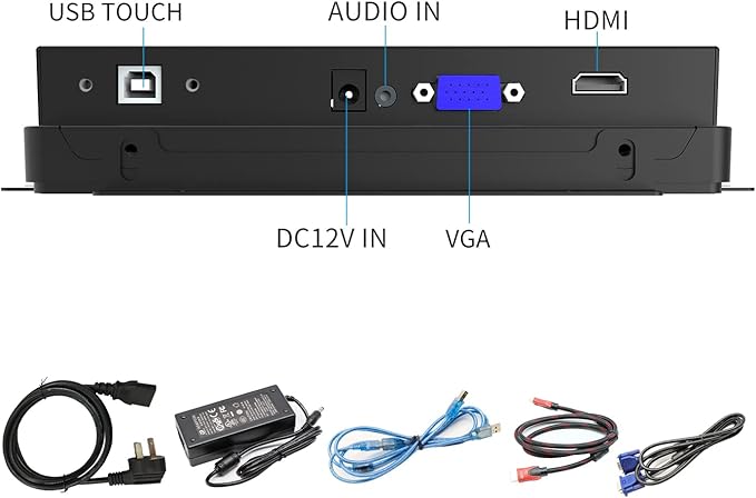 GreenTouch 8 Inch Open Frame 1024x600 HDMI PCAP Touch Monitors for Consumer, Retail POS, and Hospitality Markets