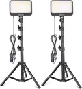 UBeesize LED Video Studio Light Kit - 16 Color Filters, Adjustable Tripod Stand with Ball Head, Photography Lighting for Video Recording