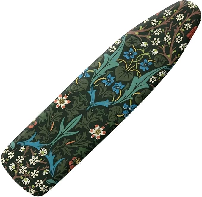 ZCFYGDX William Morris Ironing Board Cover Nylon Buckle Fastening Easy to Install Iron Decor Covers Standard with Elastic Edge Scorch Resistant Protective Covers for Iron Board 15x54 Vintage Print