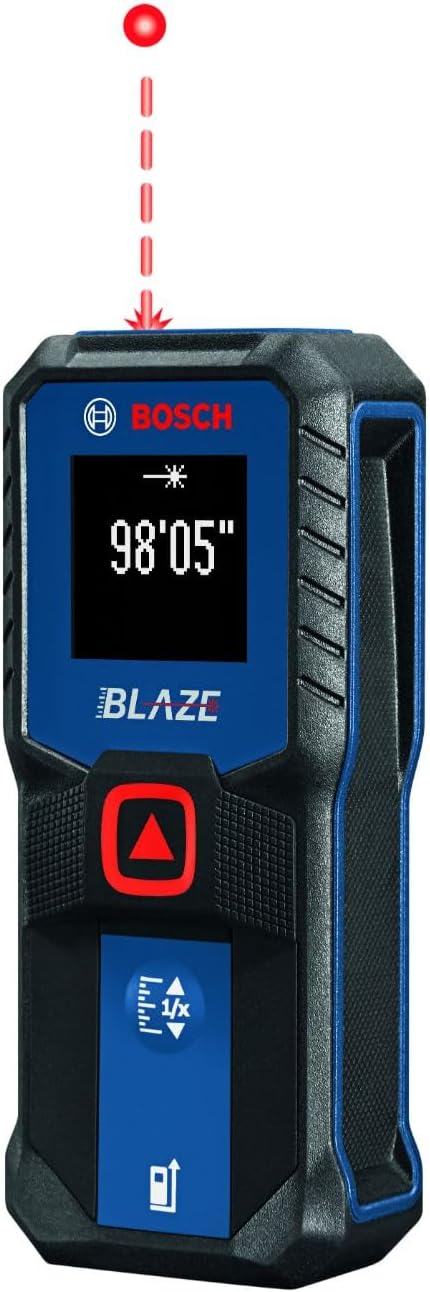 BOSCH GLM100-23 100 Ft Blaze Laser Distance Measure, Includes 2 AA Batteries
