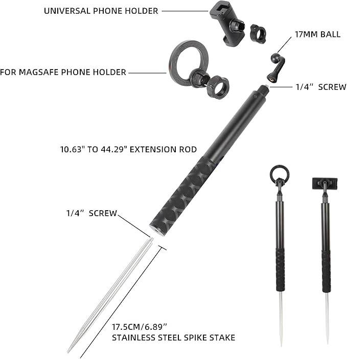 Ground Golf Monopod and Tripod Phone Holder Stand - Image 4