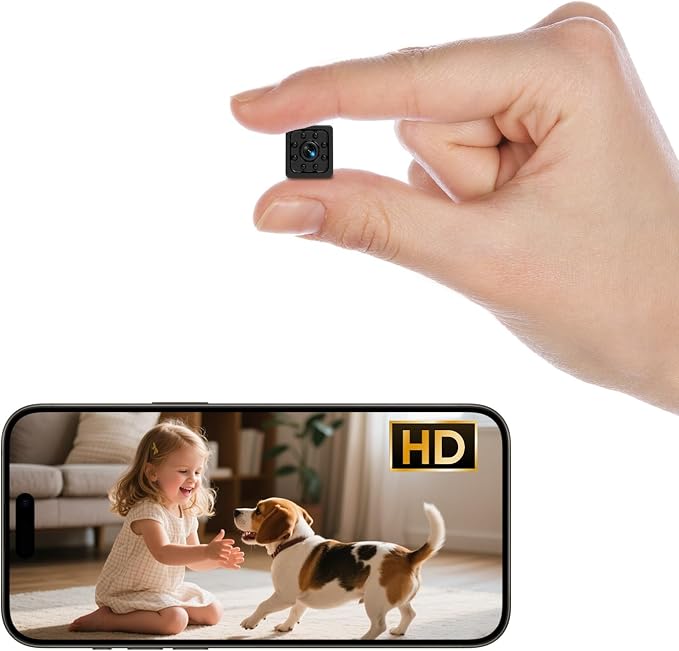 Upgraded 2K Mini Hidden Surveillance Camera, Home or Office Spy Camera by Unknown