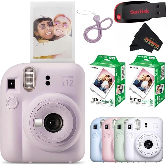 Fujifilm Instax Mini 12 Instant Camera Lilac Purple by FUJIFILM