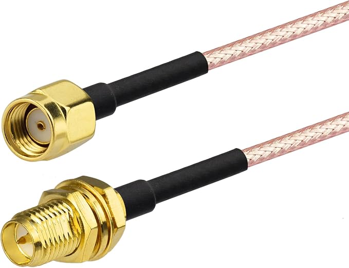 Yuslao WiFi Antenna Extension Cable 6inch 15cm RP-SMA Male to RP-SMA Female - Image 2