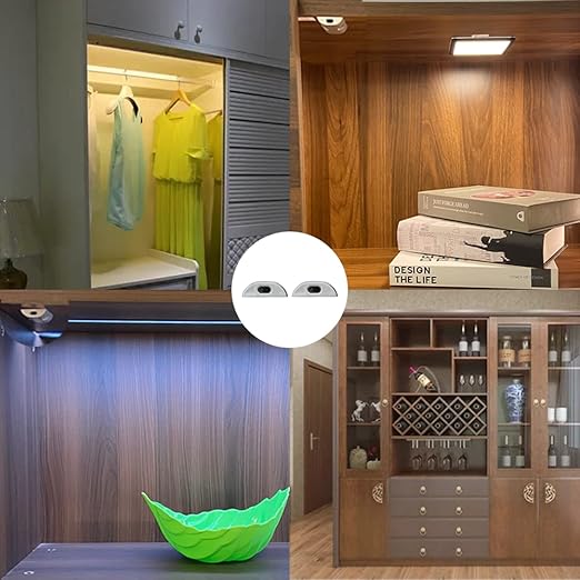 Motion Sensor Light Switch, IR Sensor Switch Door Activated Light Switch for Closet Light LED Strip Light and Under Cabinet Light with 12V JST Male and Female Connector (DC 12/24V 3A)