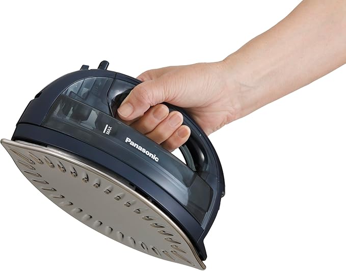 Panasonic Cordless Steam/Dry Iron 1500W - NI-WL700A - Wireless Steamer with Stainless Steel Plate - Quickly Heats Up in Under 5 Minutes - Cordless, Lightweight Iron - Black/Dark Blue