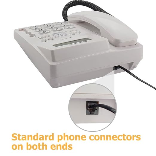 Uvital Phone Extension Cord 33 Ft, Telephone Cable - Image 4