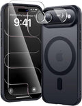 toushion 3 in 1 for iPhone Air Case Matte Black, Fits MagSafe, Screen by Unknown