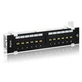 Rapink Patch Panel 12 Port Cat6 10G Support, Network Patch Panel UTP 10-Inch by Rapink