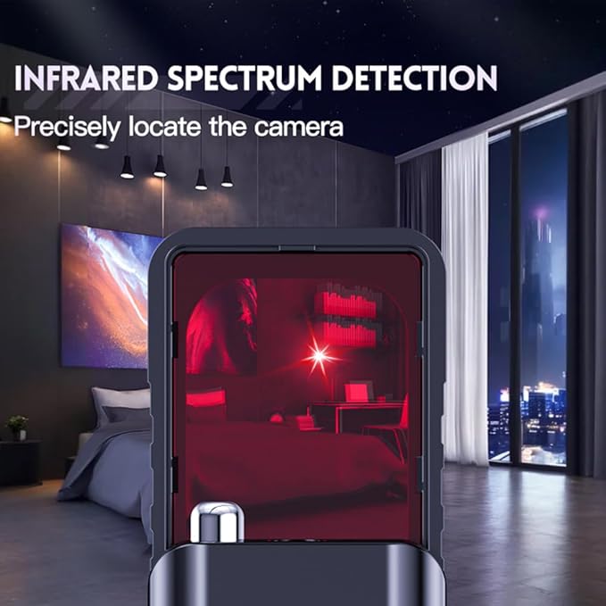 PEDUMMY Hidden Camera Detectors, Anti Spy Camera Finder, GPS Tracker Detector, Hidden Bug and Camera Detector, RF Detector for Hotels, Travel, Home & Office