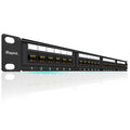 Rapink Patch Panel 24 Port Cat6 10G Support, Network Panel UTP 19-Inch by Rapink