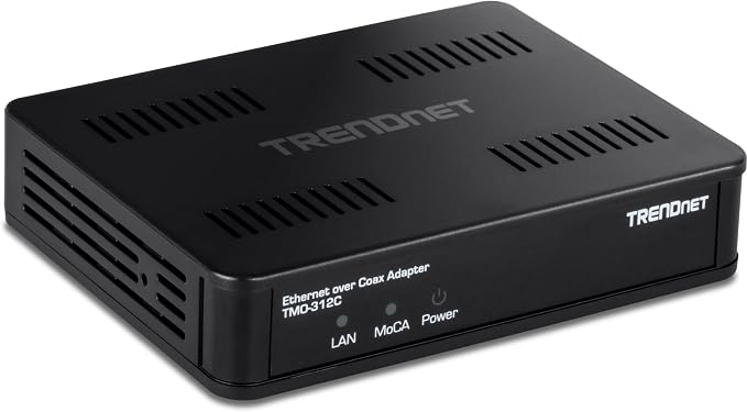 TRENDnet Ethernet Over Coax MoCA 2.5 Adapter, Backward Compatible by TRENDnet