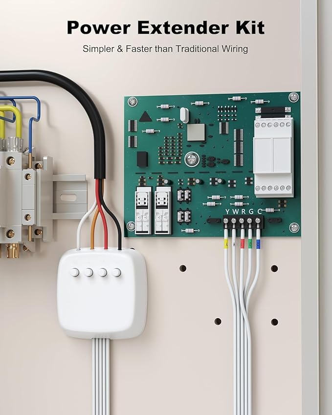 Power Extender Kit for Ecobee Smart Thermostats, C-Wire Adapter for Ecobee3 Lite, Premium, Enhanced, Essential, Lite, Smart Thermostat for ecobee4 and Smart Thermostats with Voice Control