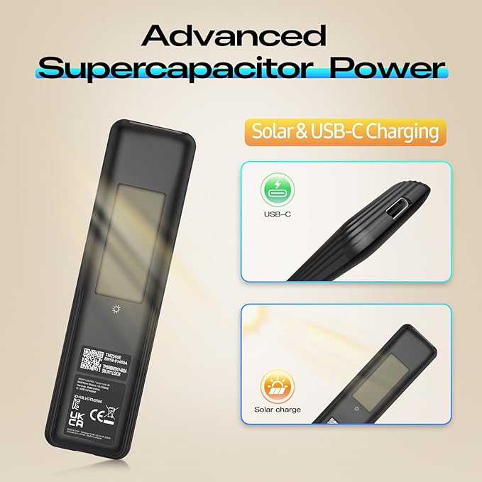 for Samsung Solar TV Remote with AI, BN59-01480A Rechargeable Replacement for Samsung Remote Control for Smart TV with Voice Control, Solarcell and USB Changing, 2-Year Warranty. (2025 Models)