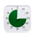 Time Timer Original 12" Visual Countdown Timer – Large 60-Minute Silent Classroom Visual Timer for SEL, Emotional Regulation, Focus, Calm Transitions, ADHD, Autism – (Green & White)