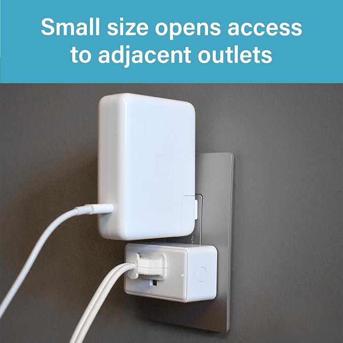Legrand Radiant® Wi-Fi Matter Smart Plug Matter Hub Required 15A, Easy Setup, Enhanced Compatibility with Apple HomeKit, Google Home, Alexa & SmartThings, Easy Wi-Fi Connectivity w/ Matter (2 Pack)