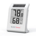 BaldrTherm Humidity Thermometer Meters, Solar-Powered Indoor Temperature Sensor by BaldrTherm