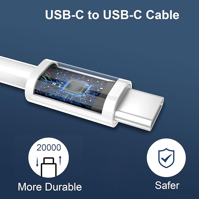 Phone 17 16/15 Pro Max Charger Fast Charging, 20W Dual Port USB C Fast Wall Charger Block with 6FT USB C to C Charging Cable for Phone 17 16 15 Pro Max/17 16 15 Pro/15/15 Plus