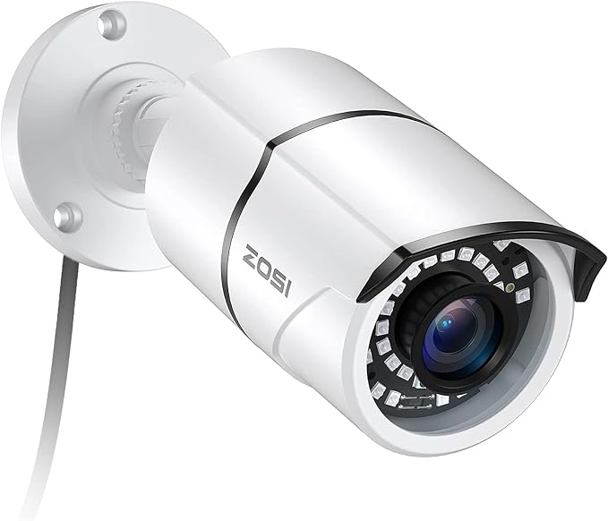 ZOSI 2MP 1080p Security Camera, 4-in-1 TVI/CVI/AHD/CVBS Surveillance Bullet by ZOSI
