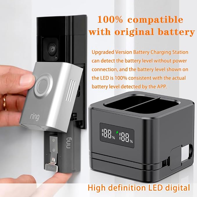 2 Pack Upgraded, Batteries Charger, A Charger Compatible - Image 5