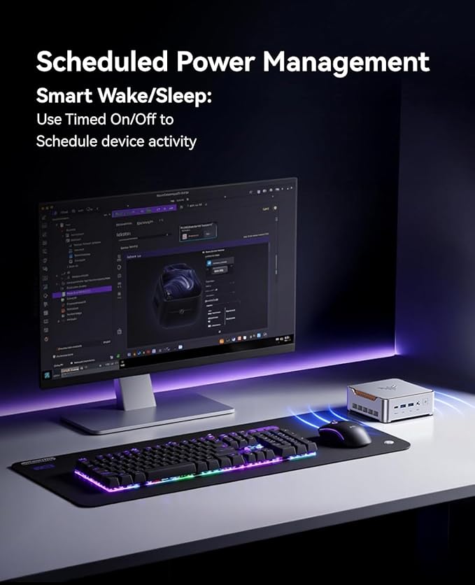 KAMRUI Hyper H2 Mini Gaming PC, in-tel Core i9-11900H (Beat i5/i7, up to 4.9GHz) 32GB RAM 1TB SSD Mini Desktop Computers, Triple 4K Display 6*USB3.2, USB-C, HDMI, DP, WiFi6, BT5.2, Gaming Home Office