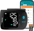 Meraw Blood Pressure Monitor Adult Cuff, Blood Pressure Cuff Monitor Wrist, Blood Pressure Machine Home Use 5.3-8.5" Irregular Heartbeat Monitoring APP Automatic Bluetooth High Accuracy Aspen Black