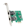 Syba Dual Port Gigabit Ethernet PCI Express 2.1 PCI-E x1 Network Adapter Card by IOCrest