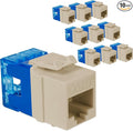 ICC CAT5e Keystone Jack with Slim Profile 180 Degree Punch Down, RJ45 UL Listed by ICC
