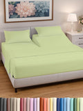 Split Head King Sheet Set – 4 Piece Flex Split Top King Sheets for Adjustable Beds - Fits 14” to 16" Mattress w/ Deep Pockets - Breathable & Cooling - Luxury Bedding & Wrinkle Free - Light Sage Green
