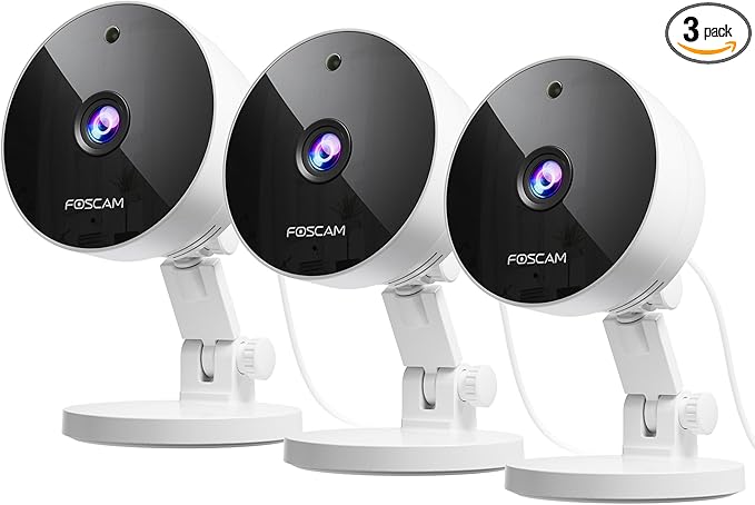 FOSCAM 3K 5MP Security Camera Indoor, 2.4g & 5g WiFi Magnetic Mini Dog/Cat/Pet/Baby Camera, Smart Motion Detection, 20X Zoom, 2-Way Audio, Night Vision, Home Monitor Compatible with Alexa & Google