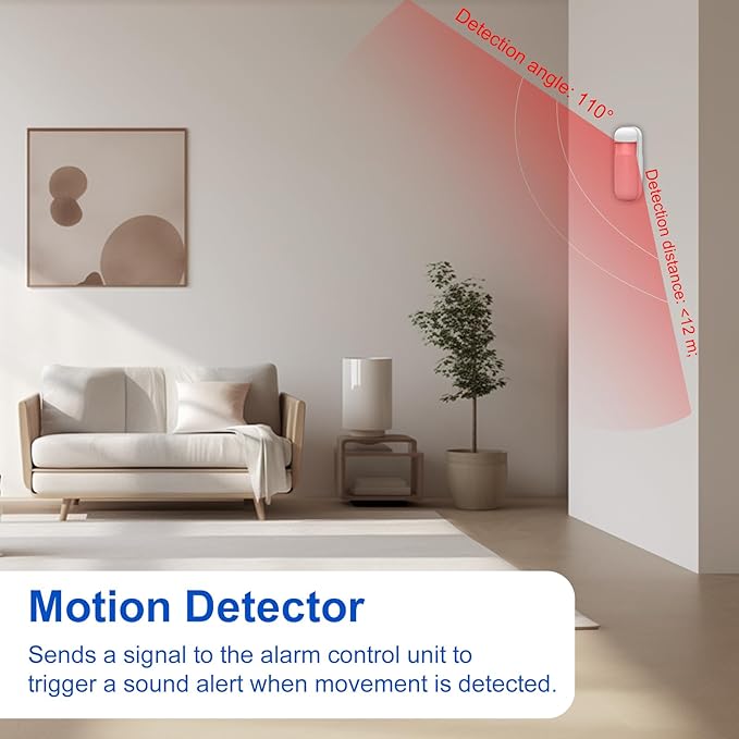 WiFi Wireless Alarm System for Home Security - 24/7 Protection Smart Home Devices 4.3" Touch Screen, GSM/4G+WiFi, App Instant Alerts, No Monthly Fee, Alexa Compatible for Villa, Kids Safety(24Pcs)