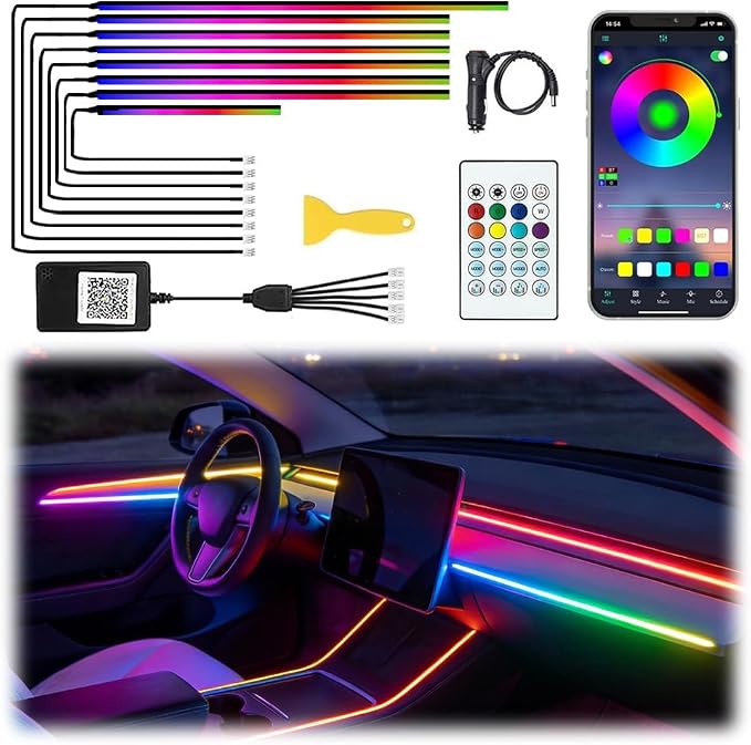 Acrylic Interior Car LED Lights by TEKSHINNY