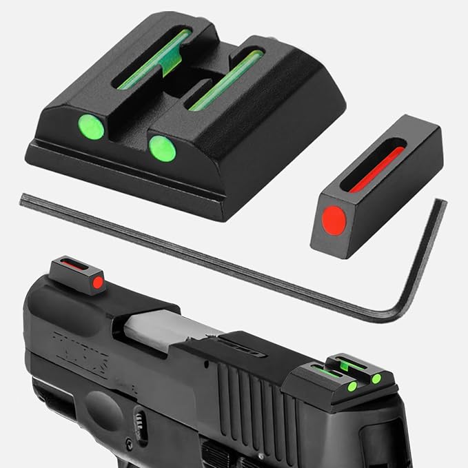 No-Tritium Fiber Optic Red/Green Sights by TRSAIM