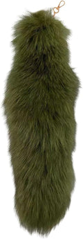 Fox Tail Keychain Long, Fluffy Therian Tail Faux Fur Keyring, Party Costume by Unknown