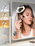 Suction Cup LED Vantiy Lights for Mirror, Flexible Gooseneck Stick on Selfie by Little+Joke