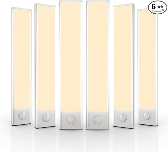 6 Pack Under Cabinet Lights Wireless, 32 LED Motion Sensor Light Indoor by AVEVA