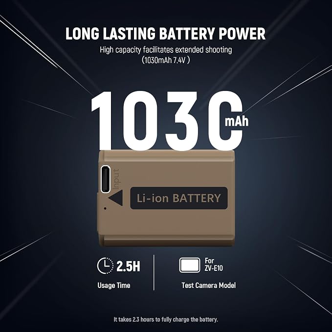 NEEWER Replacement Battery 1030mAh NP-FW50 - Image 4